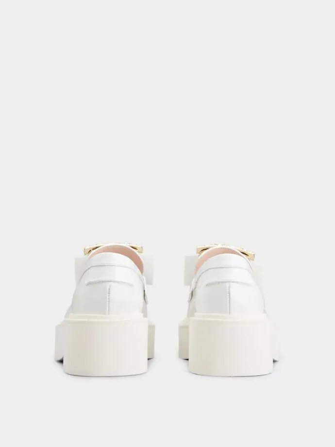 Roger Vivier Viv' Rangers Loafers in leather Online