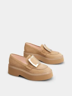 Roger Vivier Viv' Rangers Loafers in suede Online