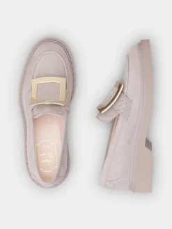Roger Vivier Viv' Rangers Loafers in suede Online