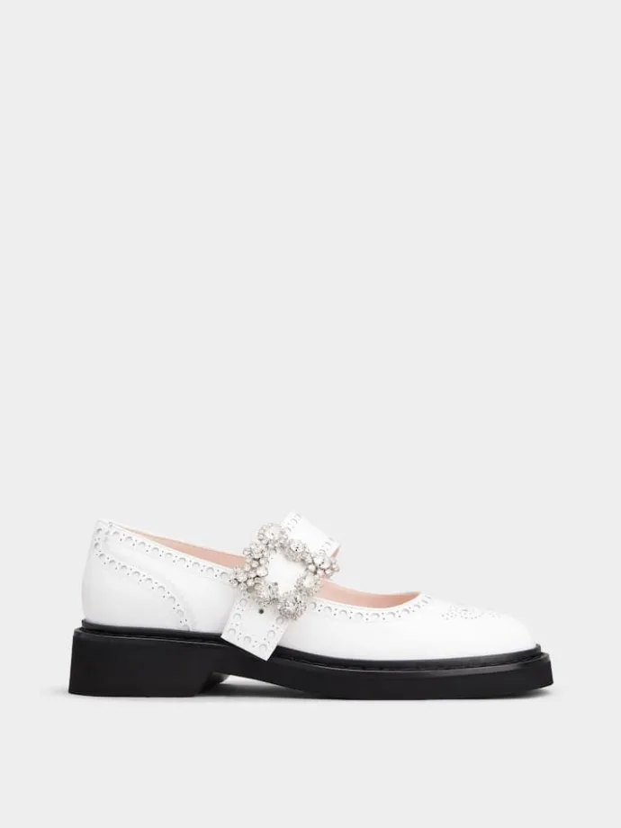 Roger Vivier Viv' Rangers Mary Janes in leather Outlet