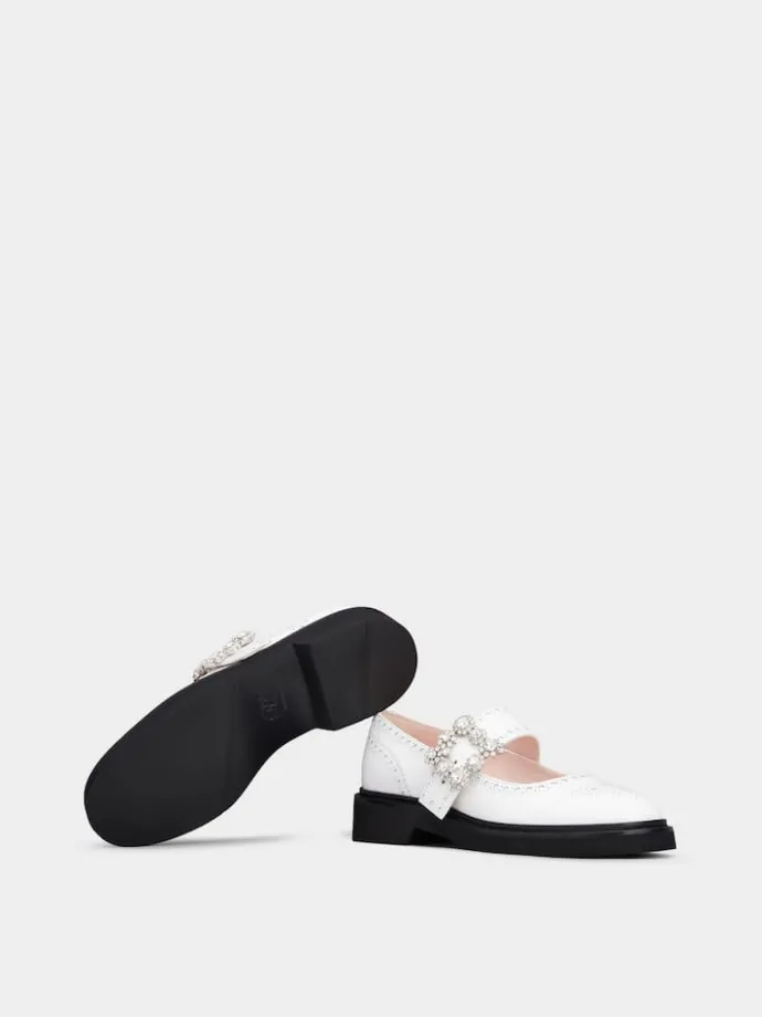 Roger Vivier Viv' Rangers Mary Janes in leather Outlet