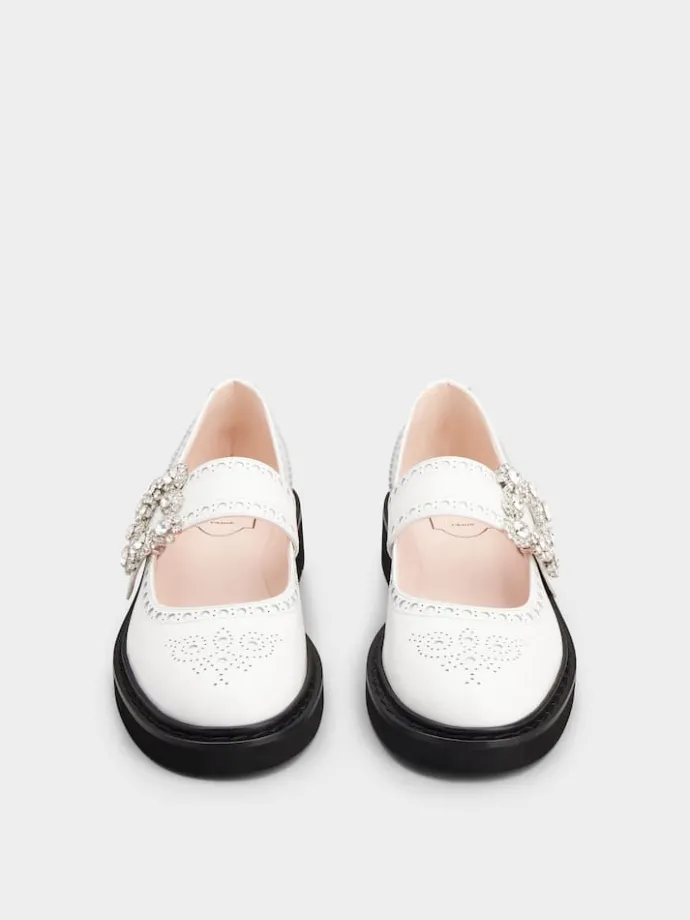 Roger Vivier Viv' Rangers Mary Janes in leather Outlet