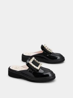 Roger Vivier Viv' Rangers Mules in leather Sale