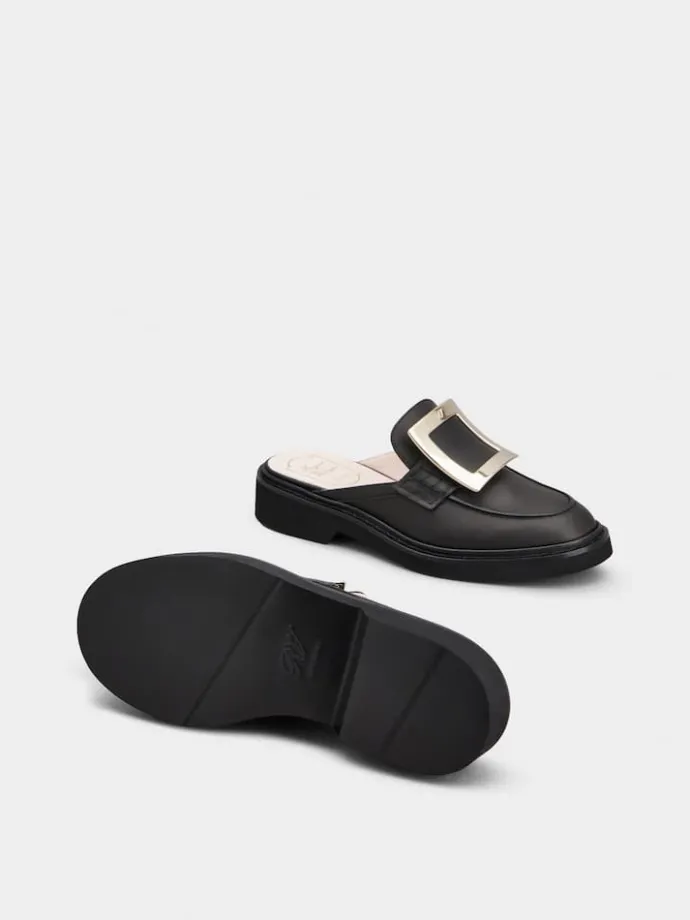 Roger Vivier Viv' Rangers Mules in leather Discount