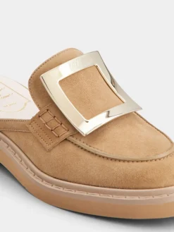 Roger Vivier Viv' Rangers Mules in suede Hot