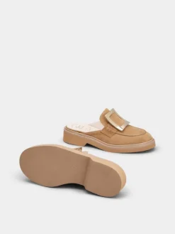 Roger Vivier Viv' Rangers Mules in suede Hot