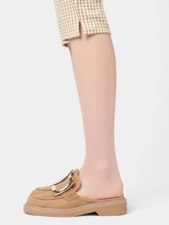 Roger Vivier Viv' Rangers Mules in suede Hot