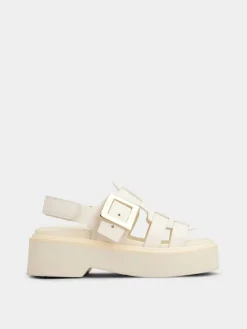 Roger Vivier Viv' Rangers Sandals in leather Best