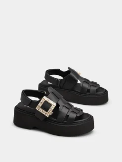 Roger Vivier Viv' Rangers Sandals in leather New