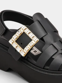 Roger Vivier Viv' Rangers Sandals in leather New