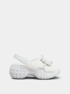 Roger Vivier Viv' Run Light Sandals in fabric Discount