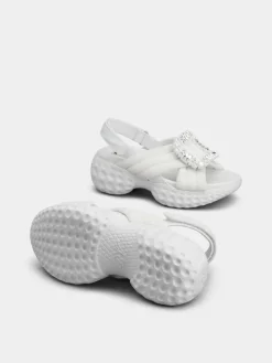 Roger Vivier Viv' Run Light Sandals in fabric Discount