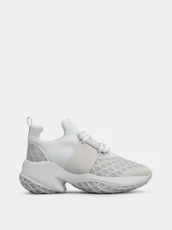 Roger Vivier Viv' Run Sneakers in fabric Discount