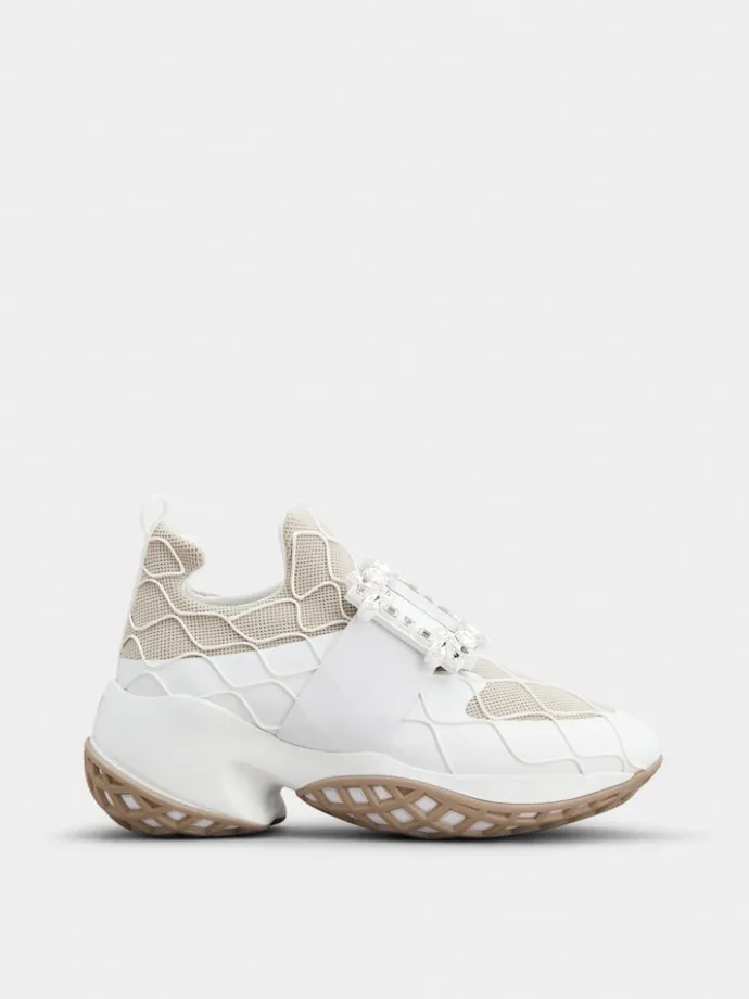 Roger Vivier Viv' Run Sneakers in fabric Fashion