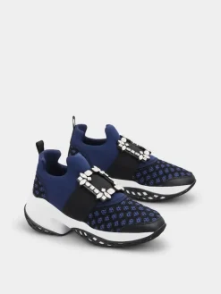Roger Vivier Viv' Run Sneakers in fabric Discount