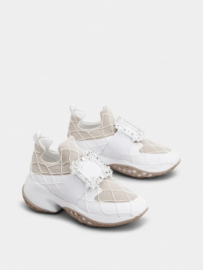 Roger Vivier Viv' Run Sneakers in fabric Fashion