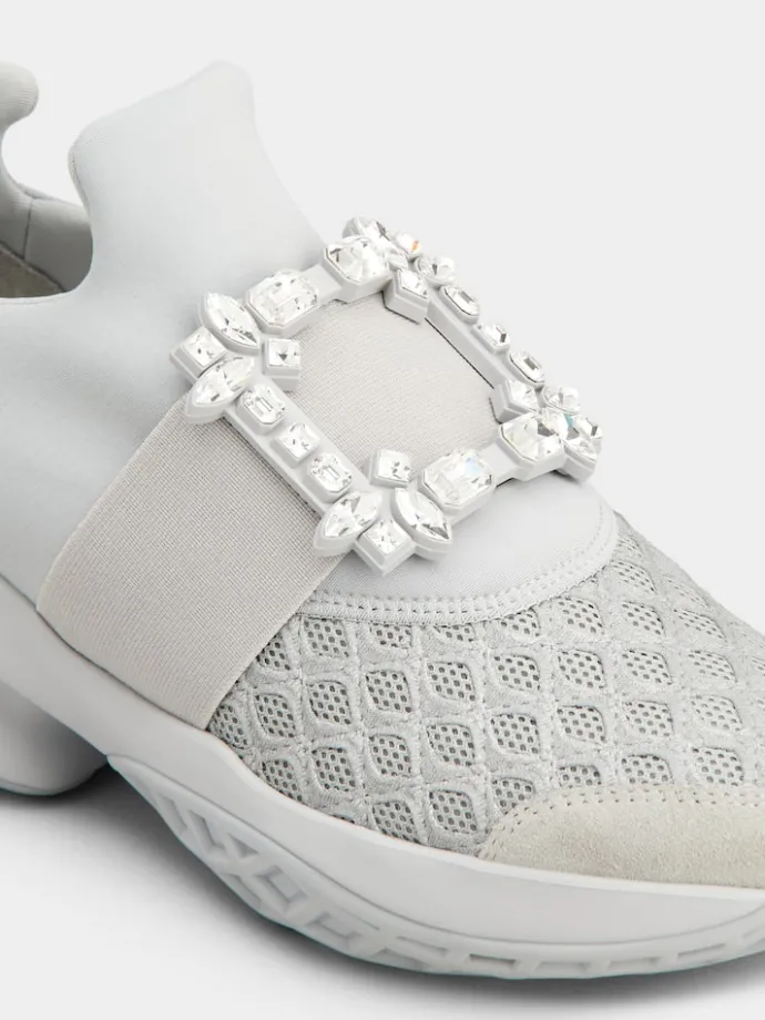 Roger Vivier Viv' Run Sneakers in fabric Discount