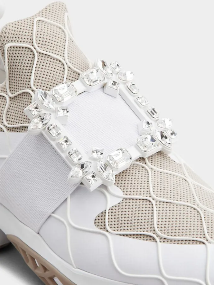 Roger Vivier Viv' Run Sneakers in fabric Fashion