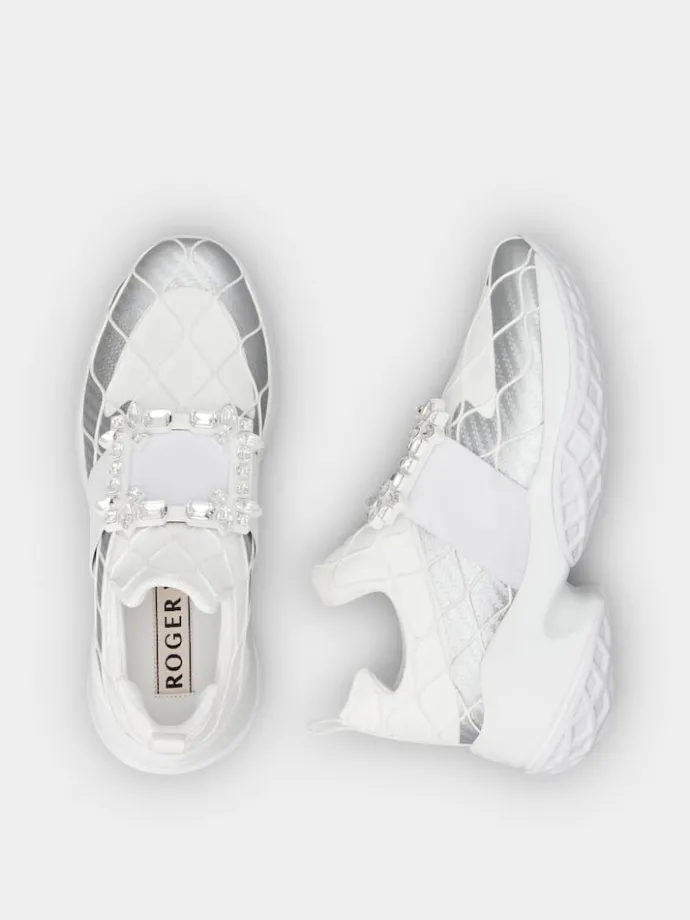 Roger Vivier Viv' Run Sneakers in fabric Outlet