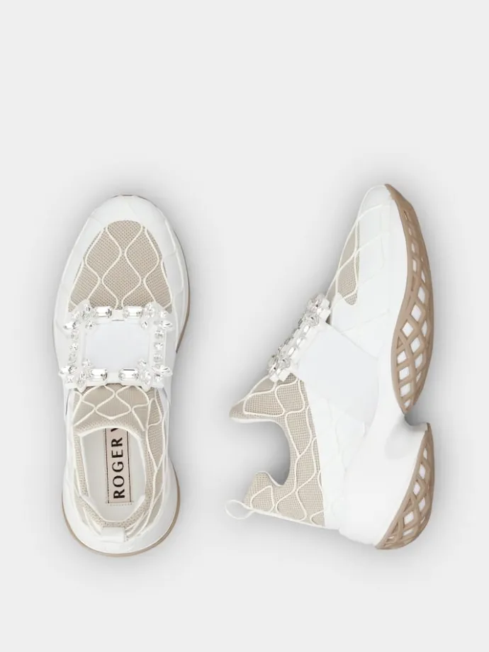 Roger Vivier Viv' Run Sneakers in fabric Fashion