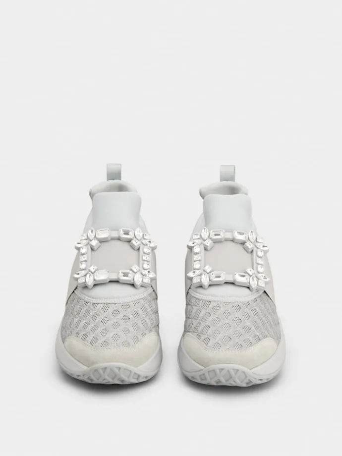 Roger Vivier Viv' Run Sneakers in fabric Discount