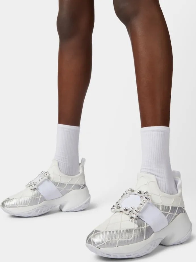 Roger Vivier Viv' Run Sneakers in fabric Outlet