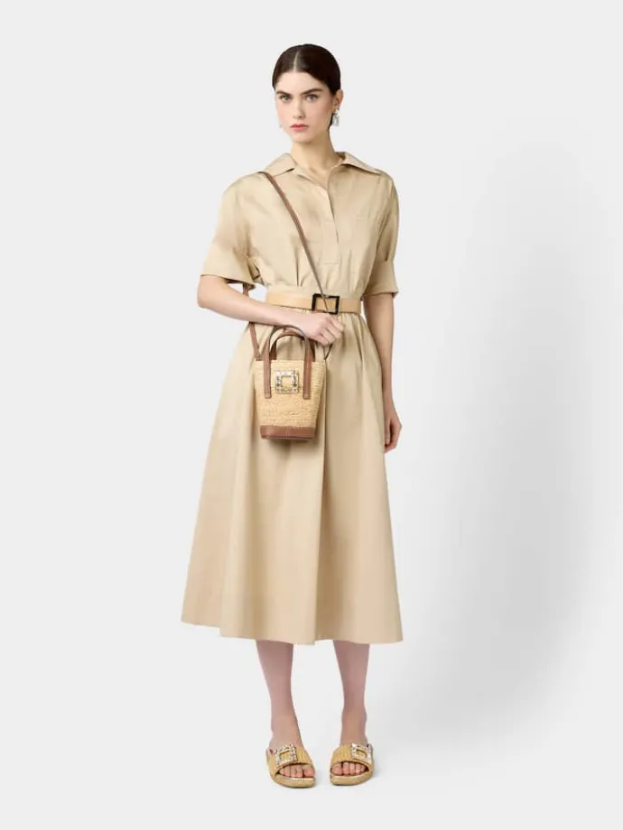 Roger Vivier Viv' Skate Bucket Bag in raffia Best