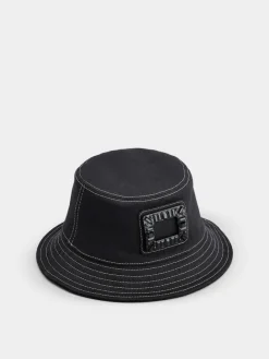 Roger Vivier Viv' Skate Bucket Hat in denim New