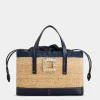 Roger Vivier Viv' Skate Shopping Bag in raffia Hot