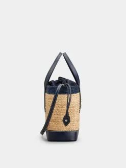 Roger Vivier Viv' Skate Shopping Bag in raffia Hot