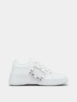Roger Vivier Viv' Skate Sneakers in leather Clearance