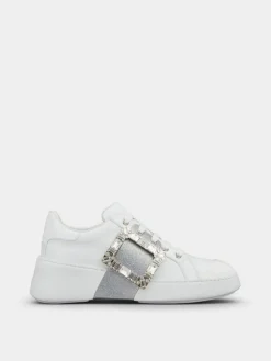 Roger Vivier Viv' Skate Sneakers in leather Clearance