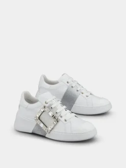 Roger Vivier Viv' Skate Sneakers in leather Clearance