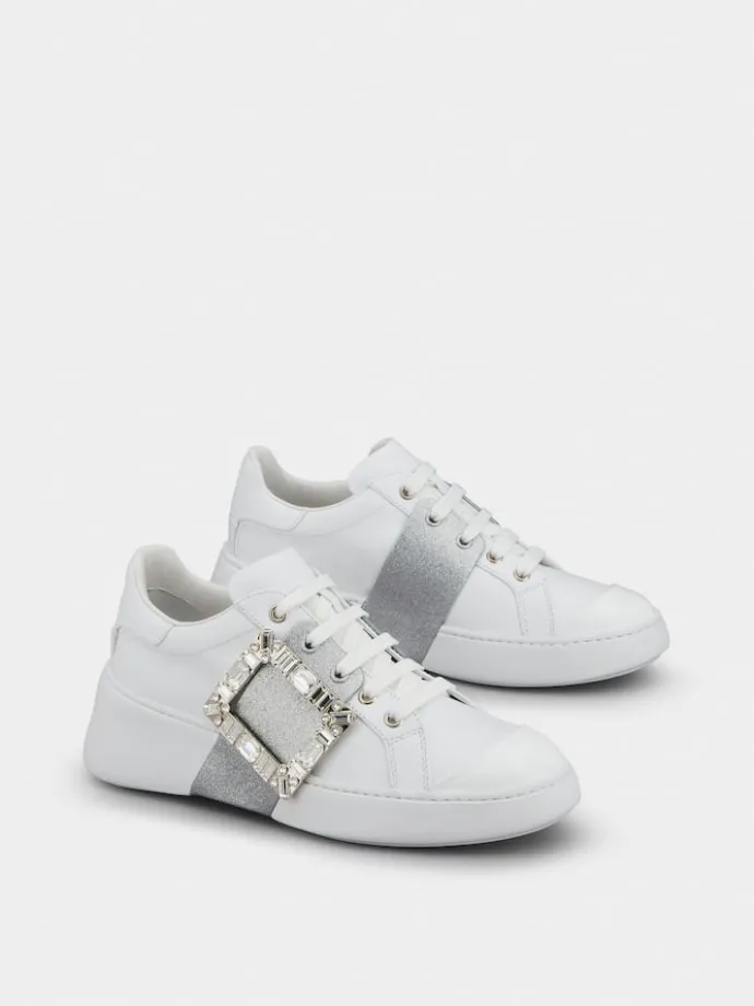 Roger Vivier Viv' Skate Sneakers in leather Clearance