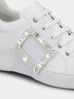 Roger Vivier Viv' Skate Sneakers in leather Clearance
