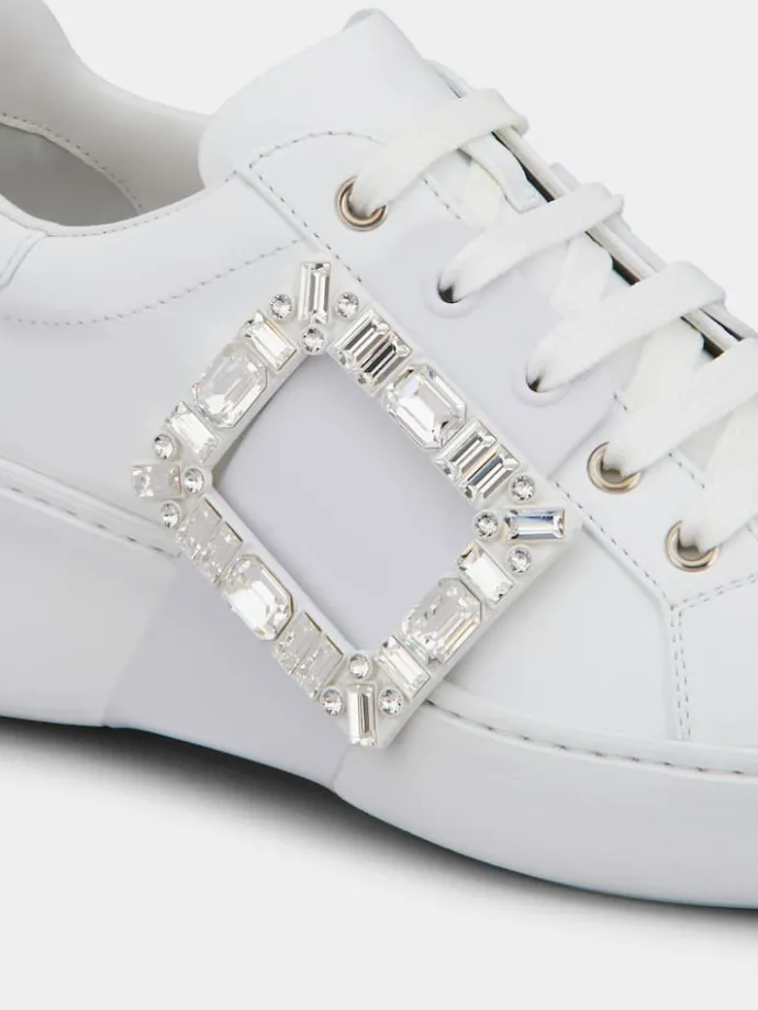 Roger Vivier Viv' Skate Sneakers in leather Clearance