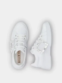 Roger Vivier Viv' Skate Sneakers in leather Clearance