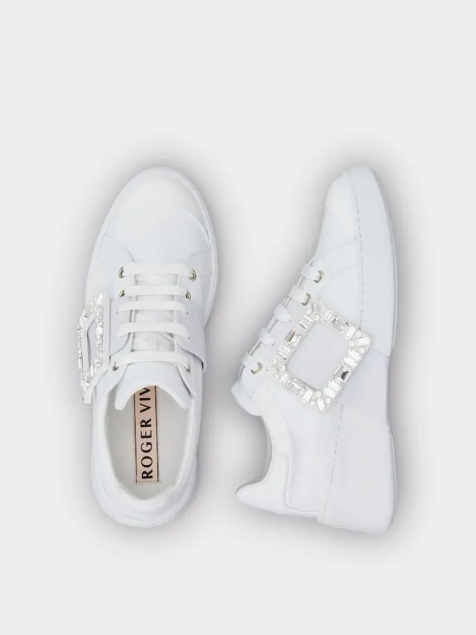 Roger Vivier Viv' Skate Sneakers in leather Clearance