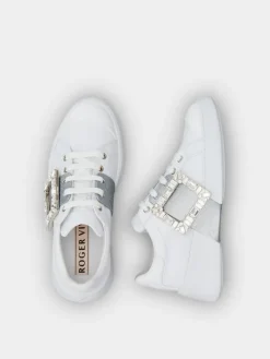 Roger Vivier Viv' Skate Sneakers in leather Clearance
