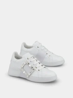 Roger Vivier Viv' Skate Sneakers in leather Clearance