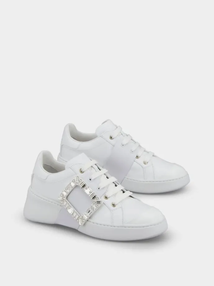 Roger Vivier Viv' Skate Sneakers in leather Clearance