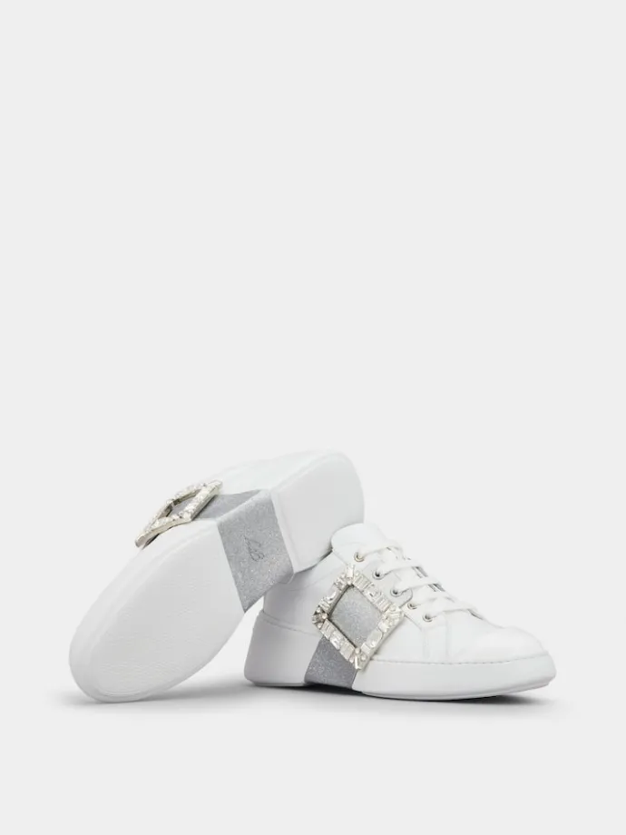 Roger Vivier Viv' Skate Sneakers in leather Clearance