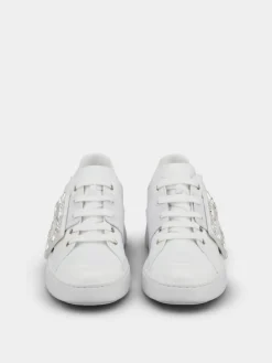 Roger Vivier Viv' Skate Sneakers in leather Clearance