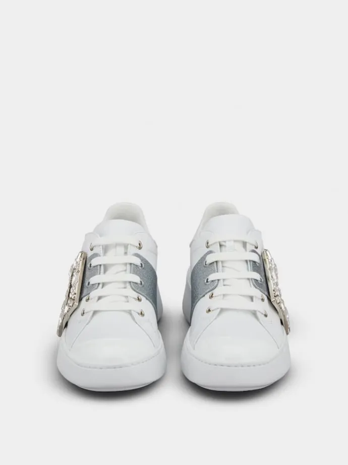 Roger Vivier Viv' Skate Sneakers in leather Clearance