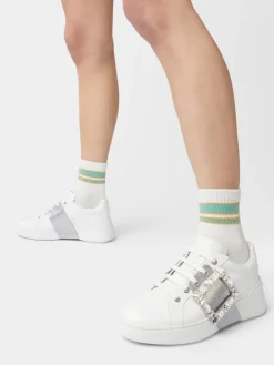 Roger Vivier Viv' Skate Sneakers in leather Clearance
