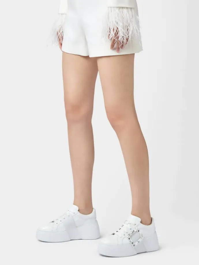 Roger Vivier Viv' Skate Sneakers in leather Clearance