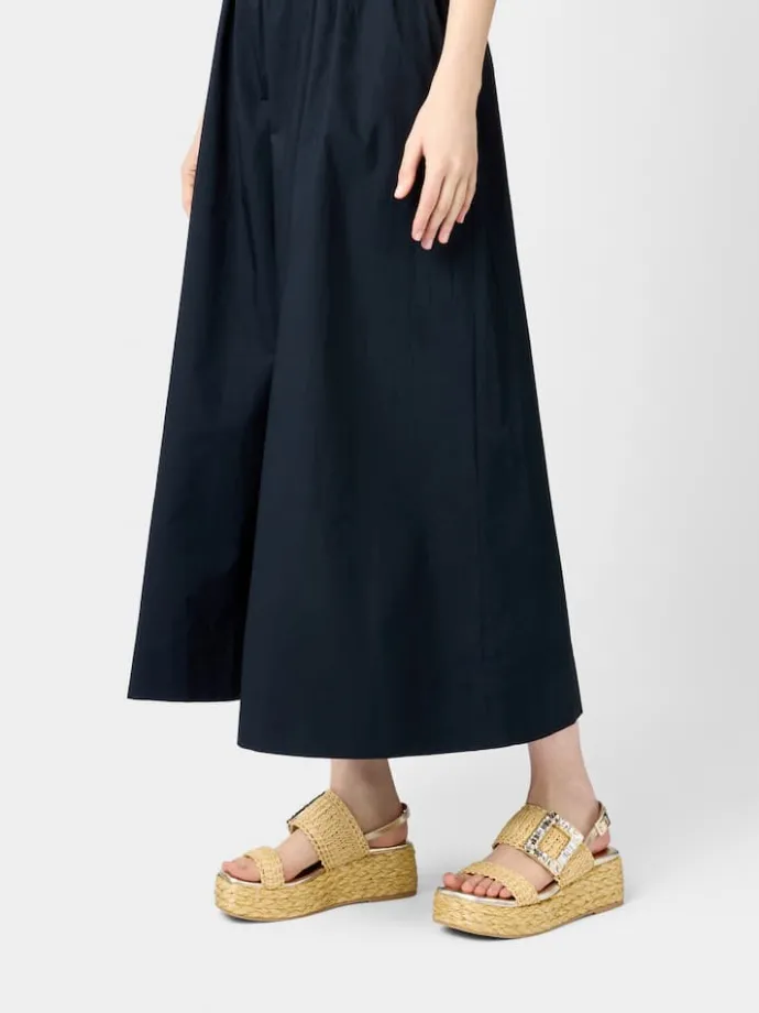 Roger Vivier Wedge Sandals in raffia Clearance
